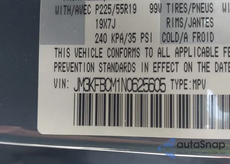 2022 Mazda Cx-5 2.5 S Carbon Edition from USA, damaged, VIN JM3KFBCM1N0625605